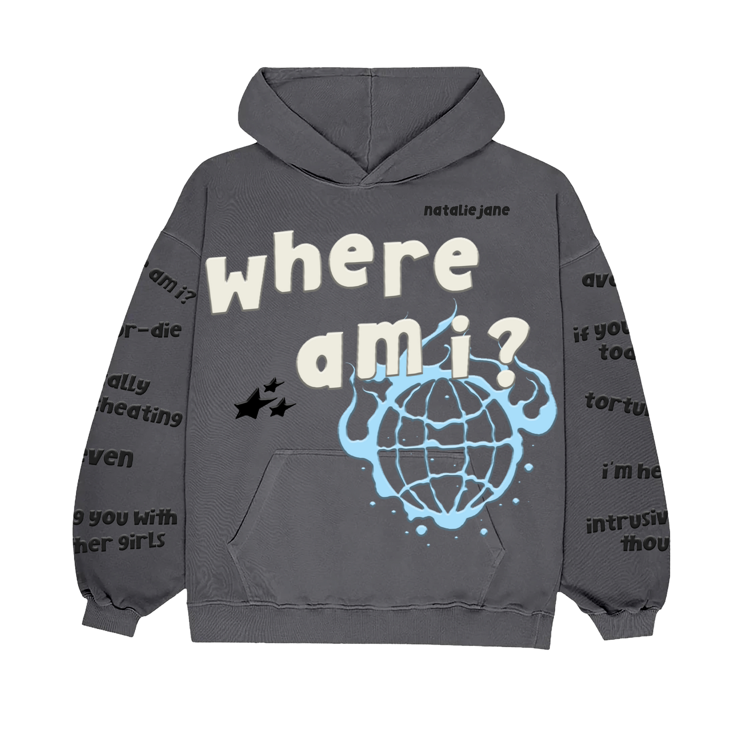 WHERE AM I GLOBAL CUT & SEW HOODIE
