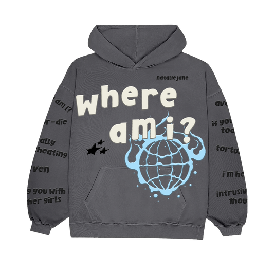WHERE AM I GLOBAL CUT & SEW HOODIE
